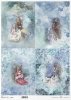 Papier ryżowy - Święta w błękicie * Rice paper - Christmas in blue
